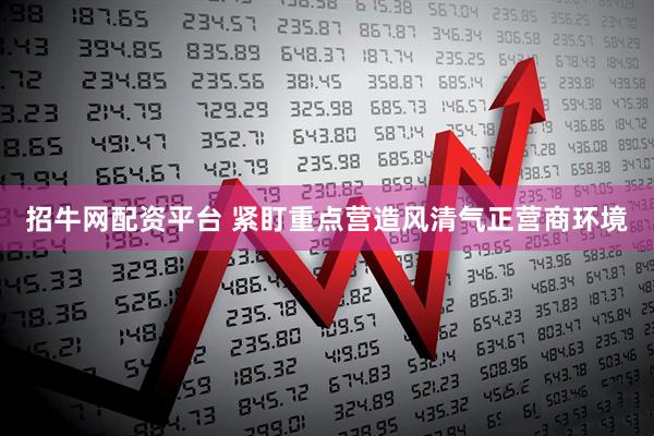 招牛网配资平台 紧盯重点营造风清气正营商环境