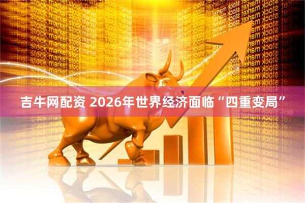 吉牛网配资 2026年世界经济面临“四重变局”
